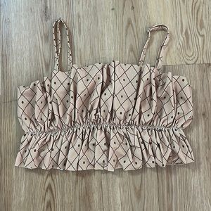 Kortni Jeane Birthday Pineapple Oversized Ruffle Top